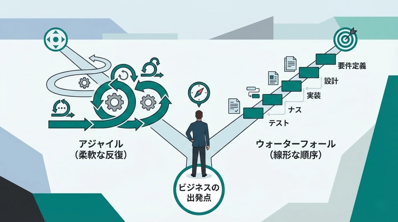 アジャイル開発とウォーターフォール、あなたの新規事業に合っているのはどっち？