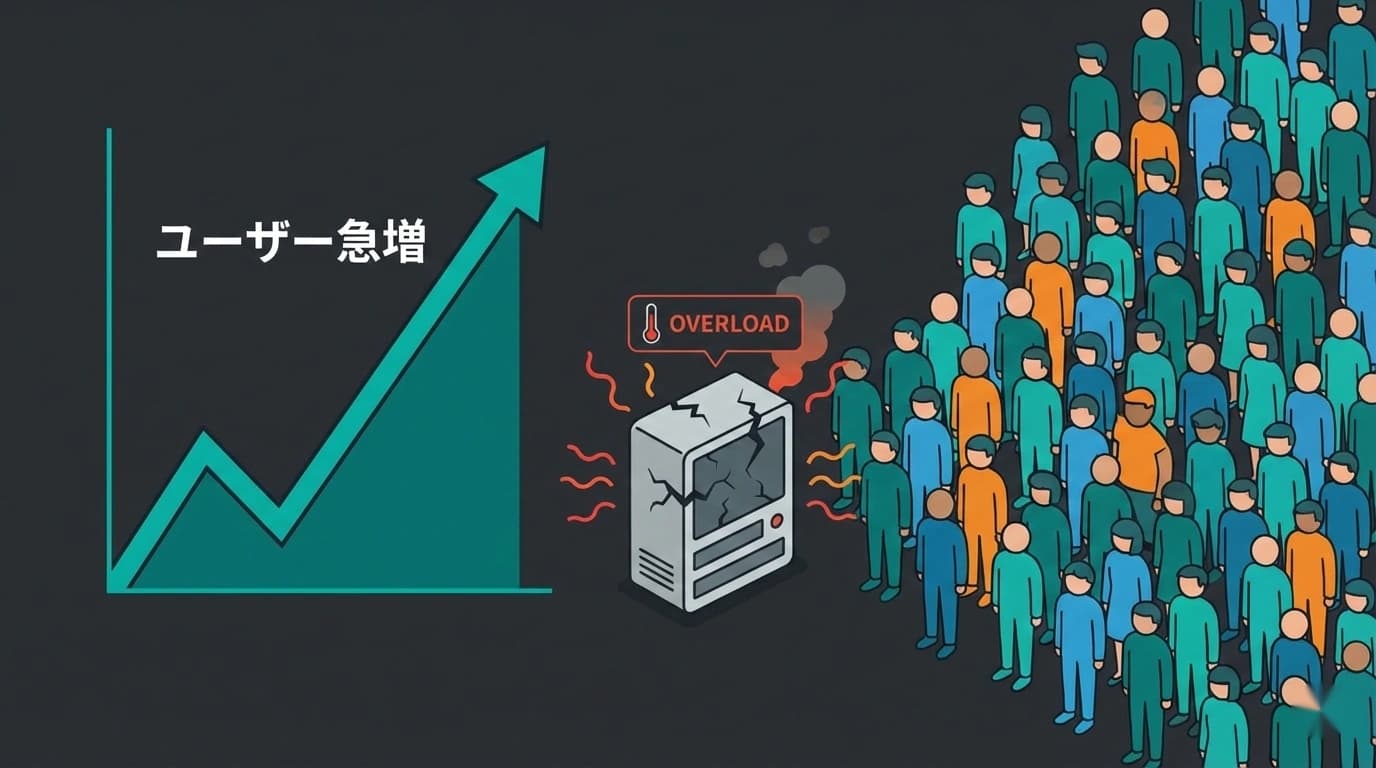 「スケーラビリティ」って何？ユーザー1万人超えでシステムが止まる理由