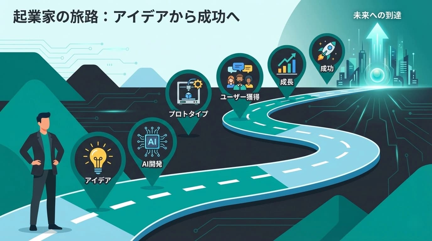 AI搭載SaaSで起業する完全ロードマップ｜アイデア検証からPMFまでの6ステップ