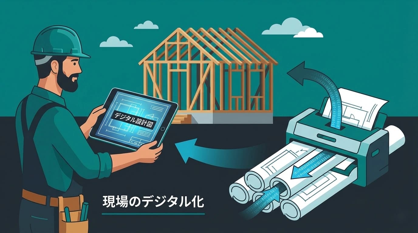 紙の図面をiPadへ。現場の大工さんとスムーズにデータ共有するコツ
