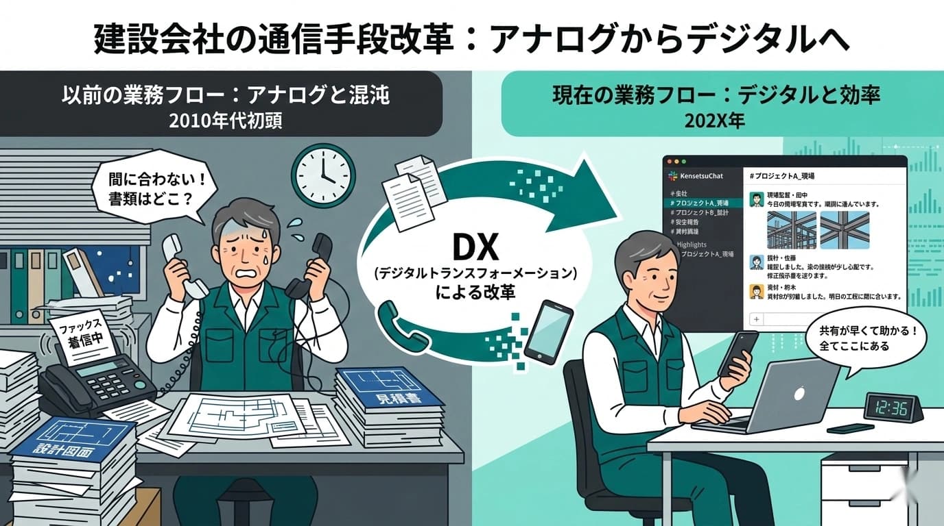 「FAXと電話」からの卒業。小さな工務店のためのSlack導入マニュアル