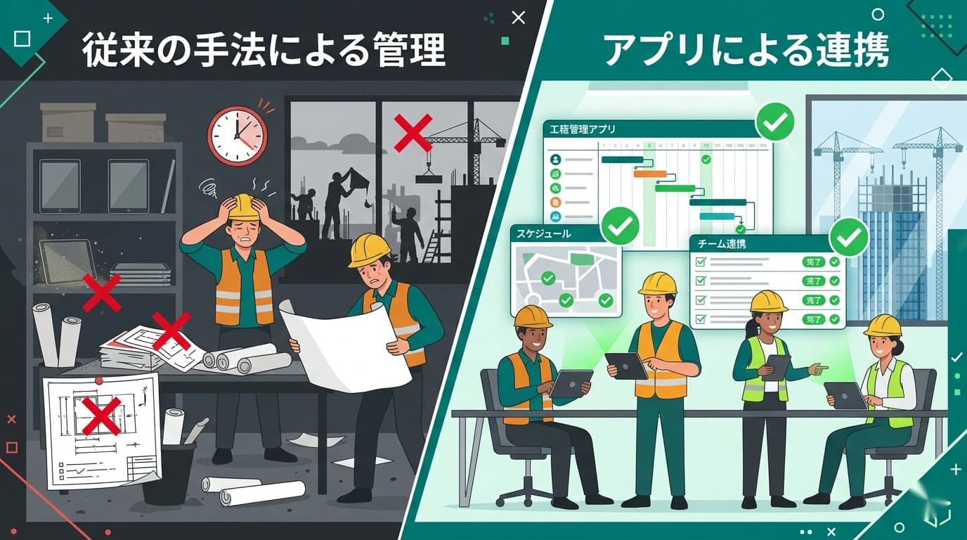 施工管理アプリを導入しても効果が出ない会社の共通点｜成功企業との決定的な違い