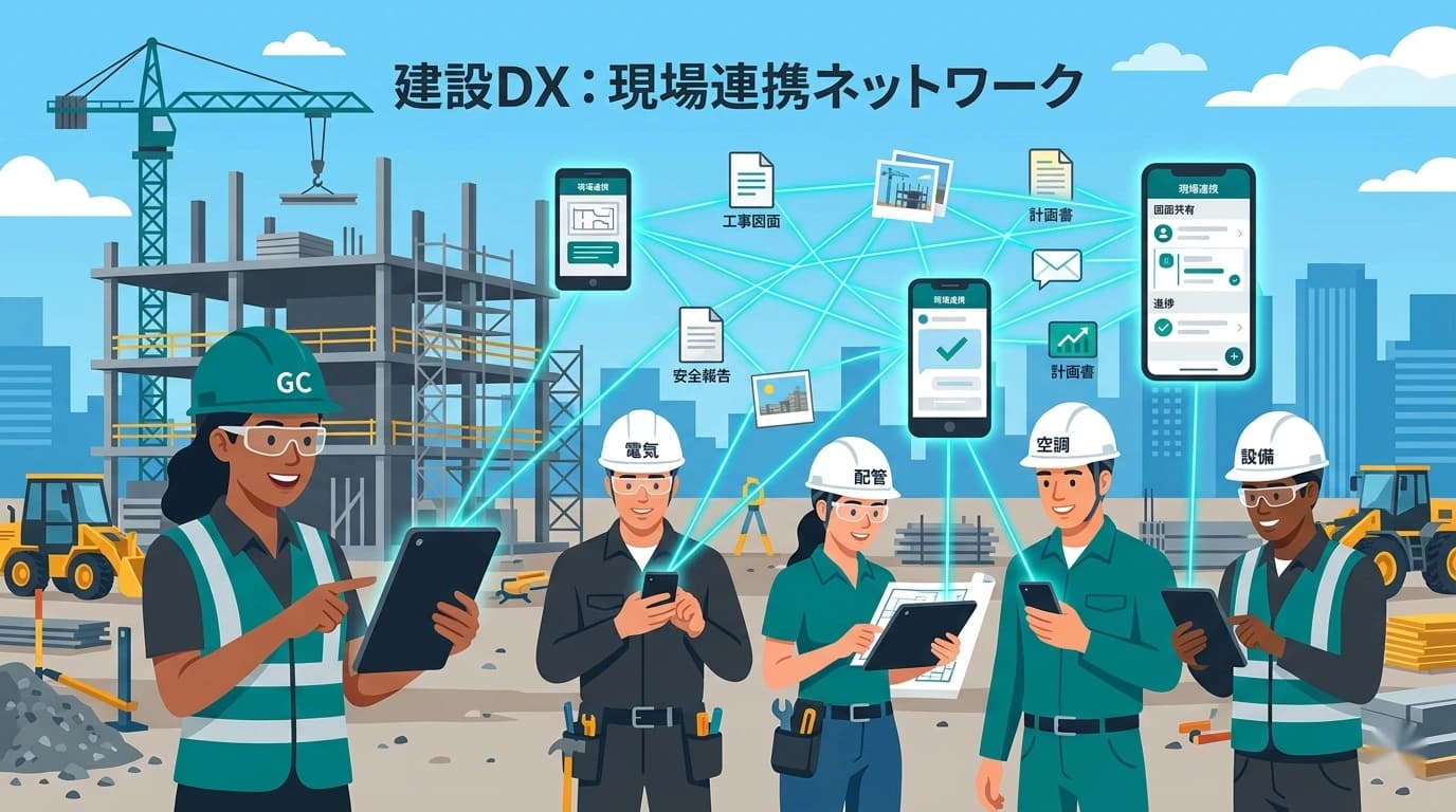下請け会社にも施工管理アプリを使ってもらうには？協力会社との連携3つのコツ