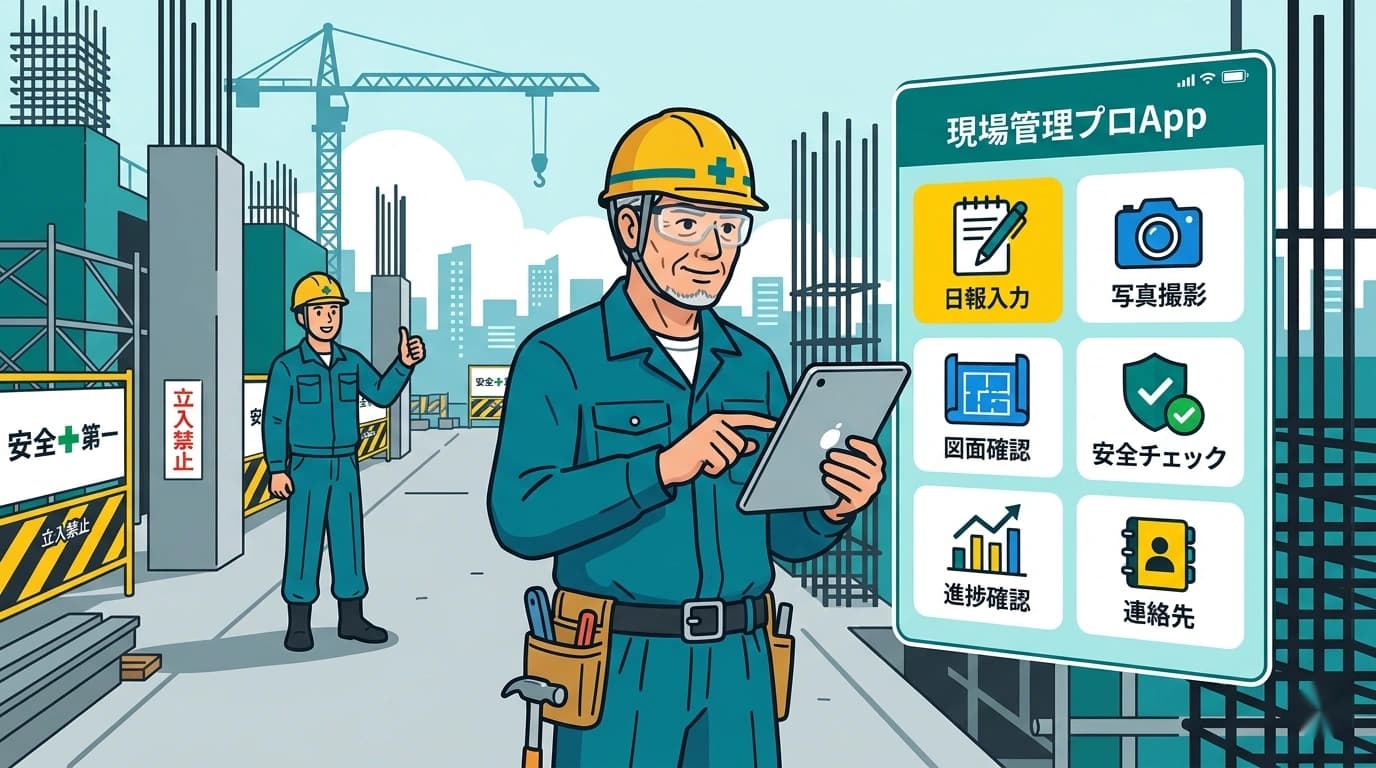 50代の職人でも使いこなせる施工管理アプリの条件｜UIと研修の工夫を解説