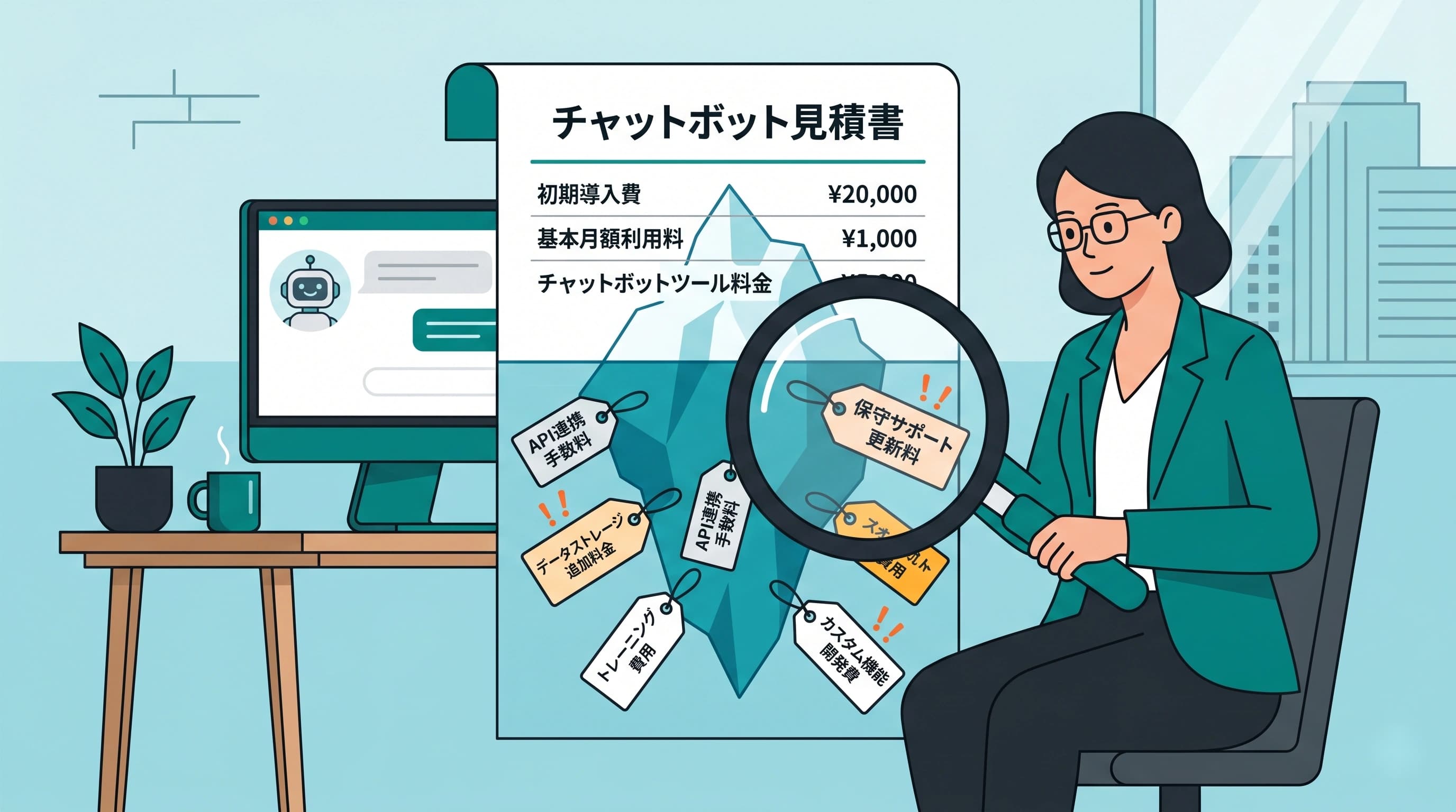 チャットボット導入にかかる本当のコスト｜見積もりに出てこない隠れ費用一覧