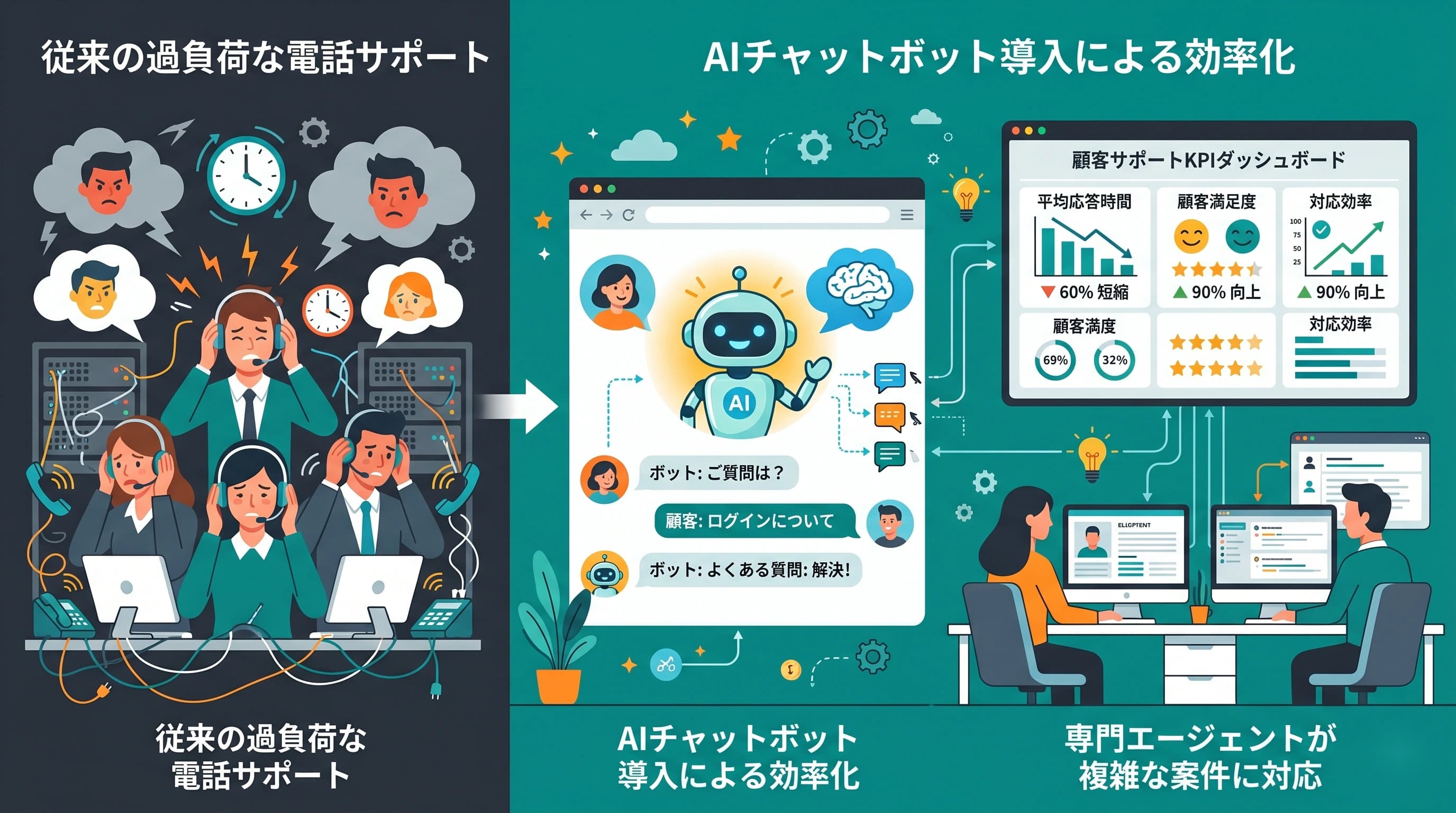 カスタマーサポートにチャットボットを導入する手順｜準備から運用開始まで完全ガイド