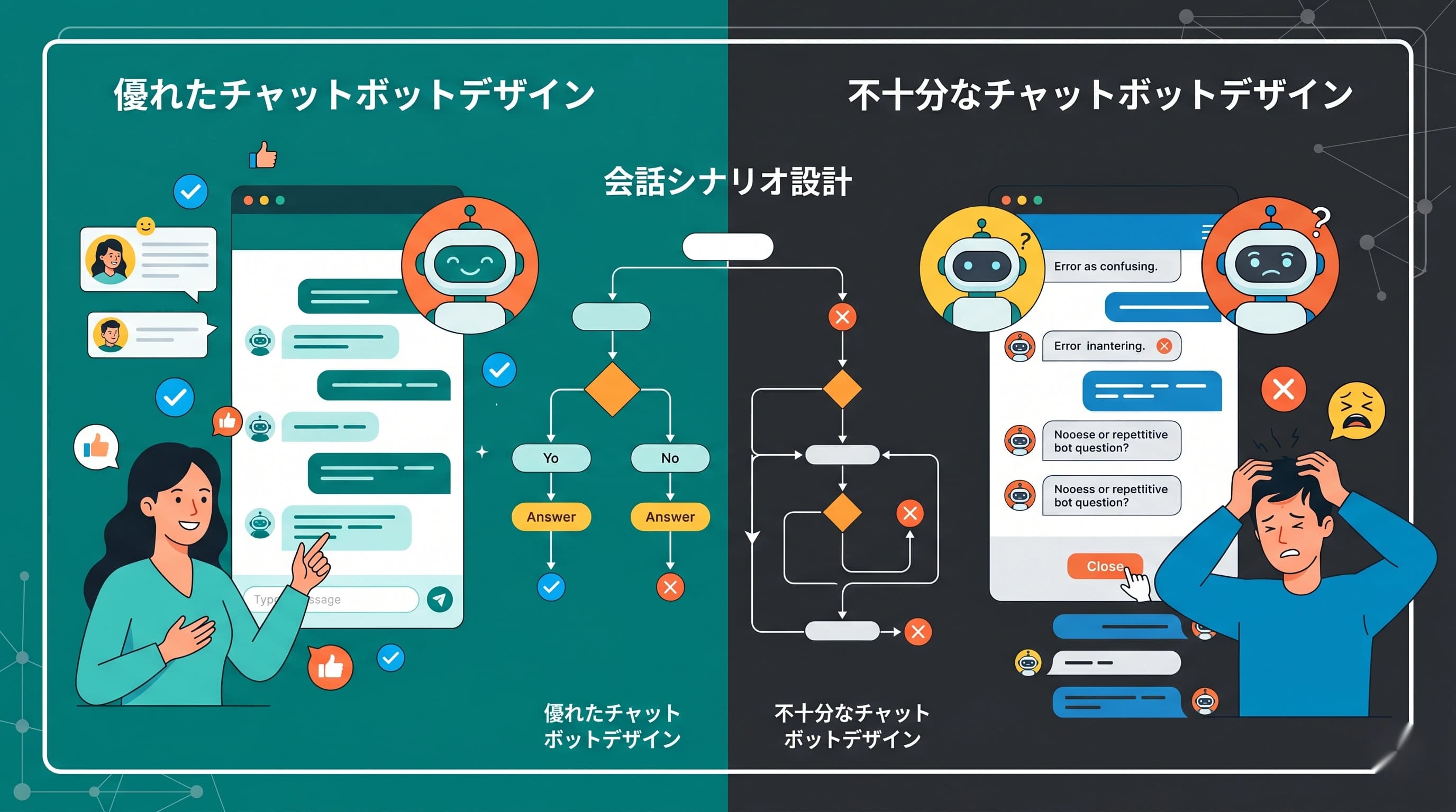 チャットボットの導入効果を最大化するシナリオ設計のコツ｜離脱率を下げる会話の作り方
