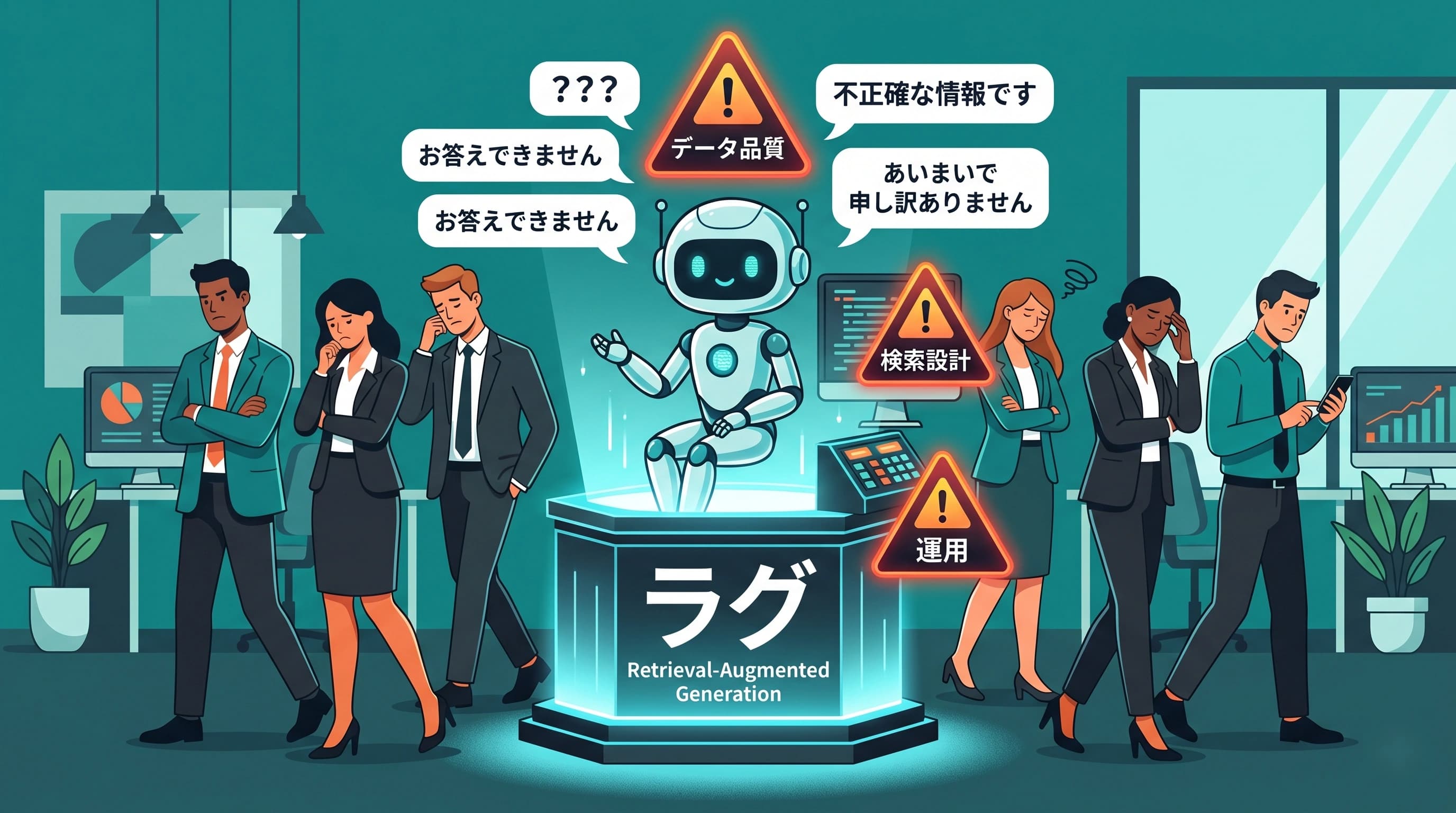 RAG導入で失敗する3つの原因｜「使えないAI」にしないための設計ポイント
