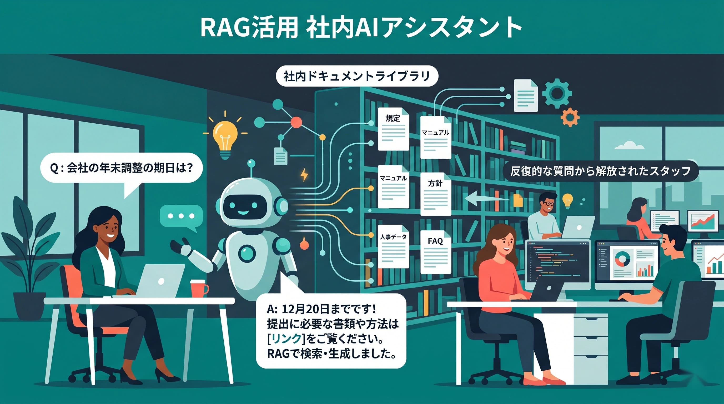 RAGとチャットボットを組み合わせた社内AIアシスタントの作り方