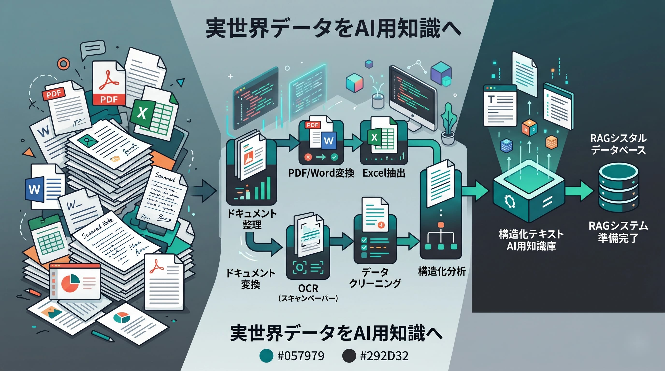 PDFやExcelも学習できる？RAGに投入できるデータ形式と前処理の方法