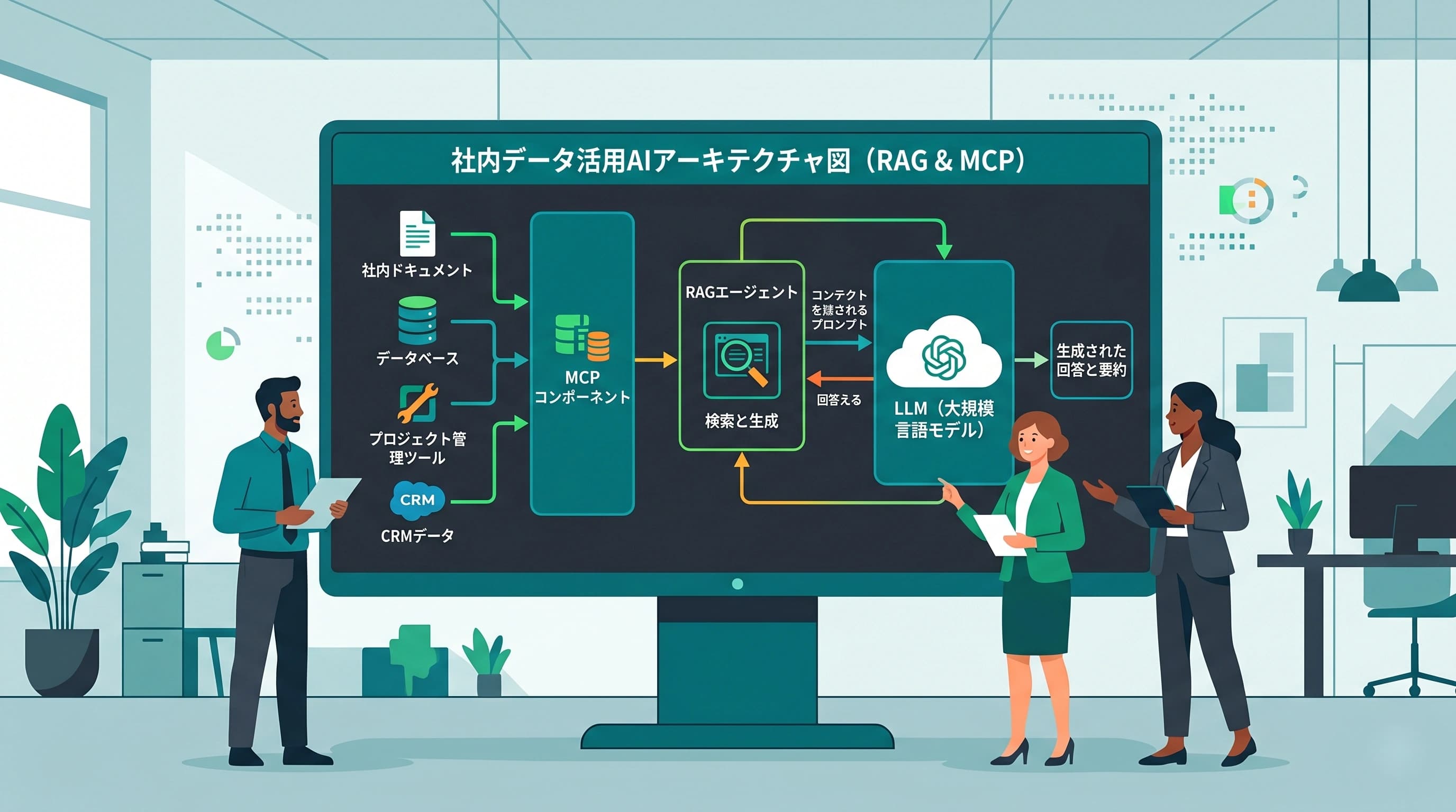 生成AI × 自社データ活用の最新トレンド｜RAG・エージェント・MCPの違いを整理