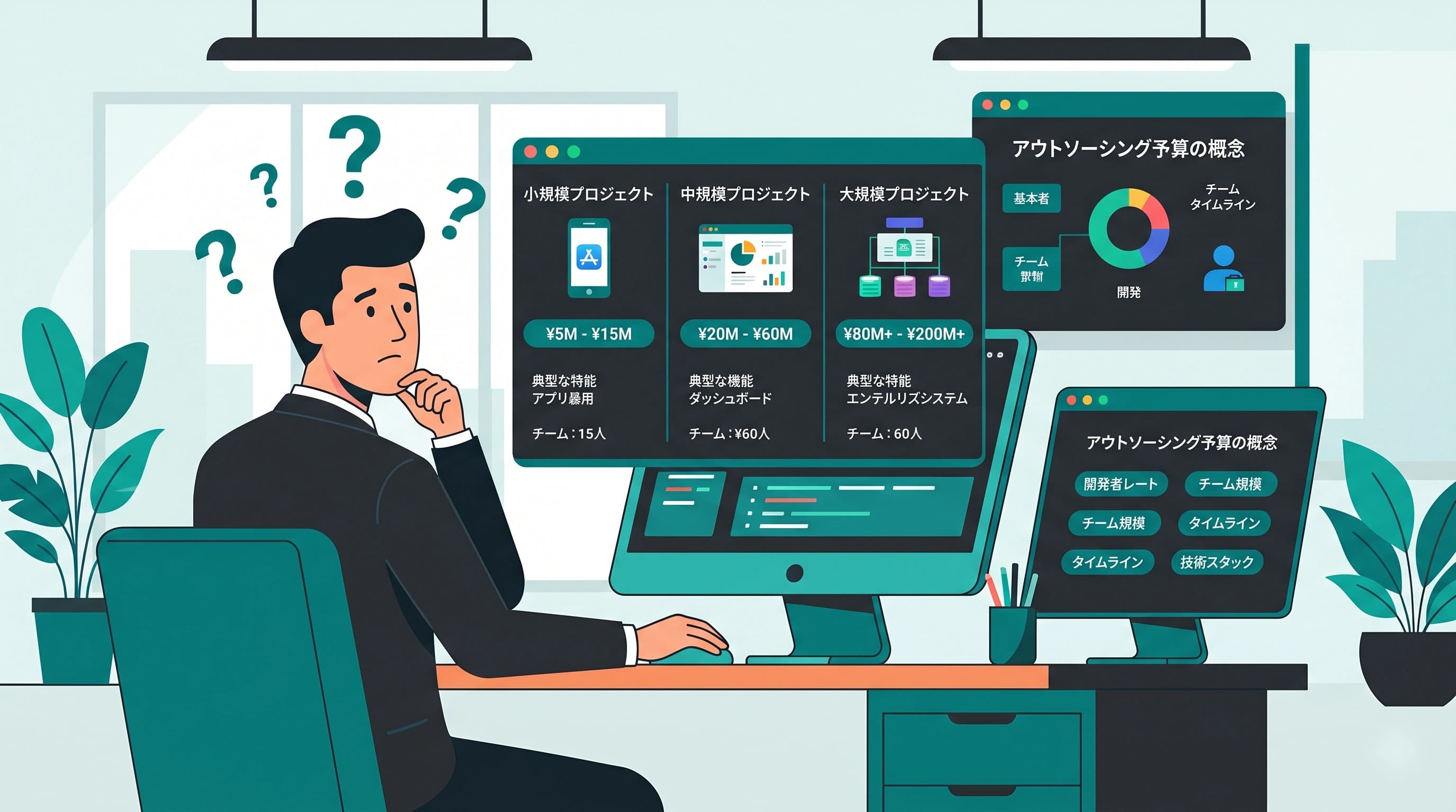 システム開発を外注する際の費用相場｜規模別・開発手法別の見積もり目安