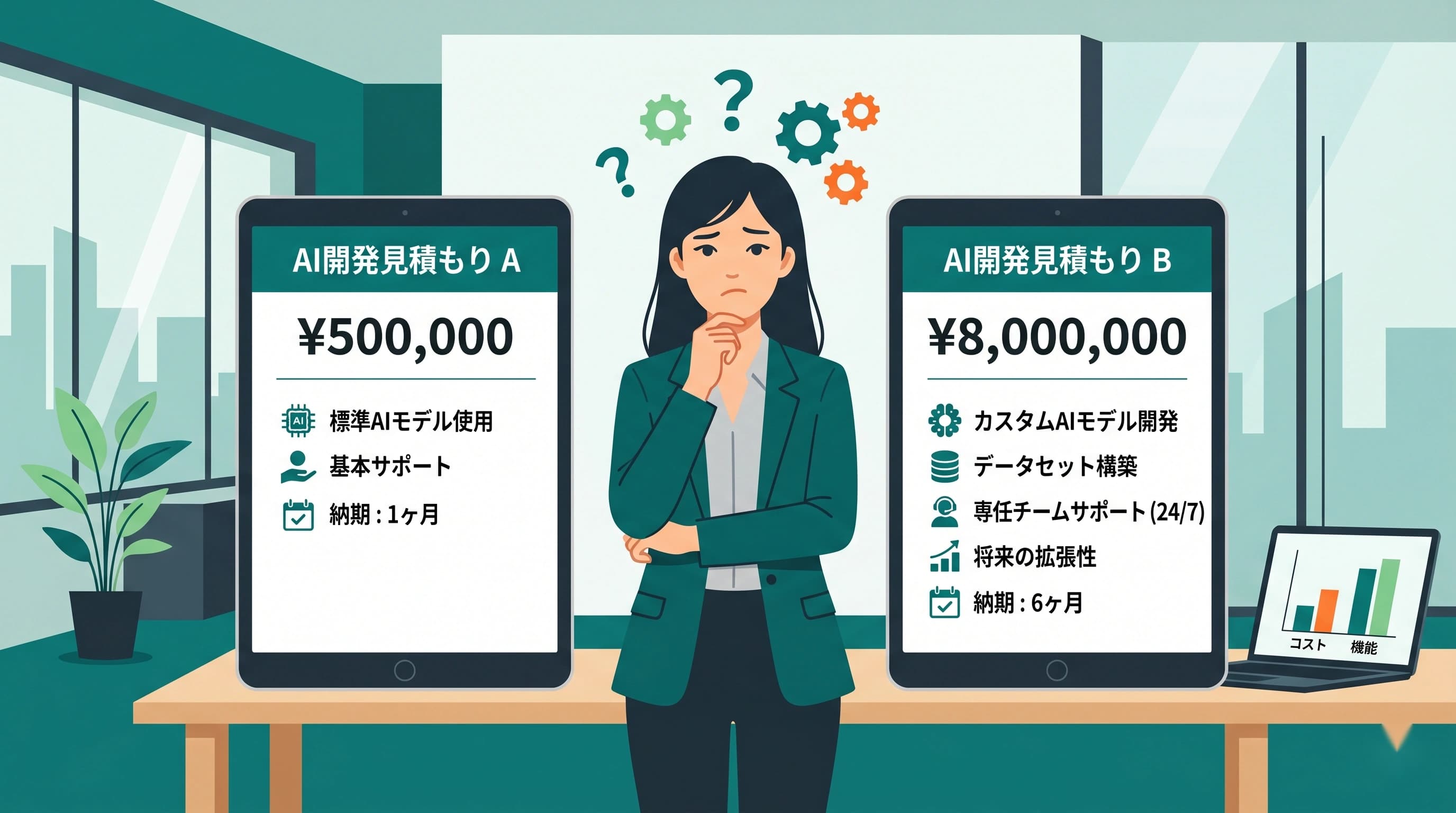「AI開発 見積もり 費用」が会社によって何倍も違う理由とは