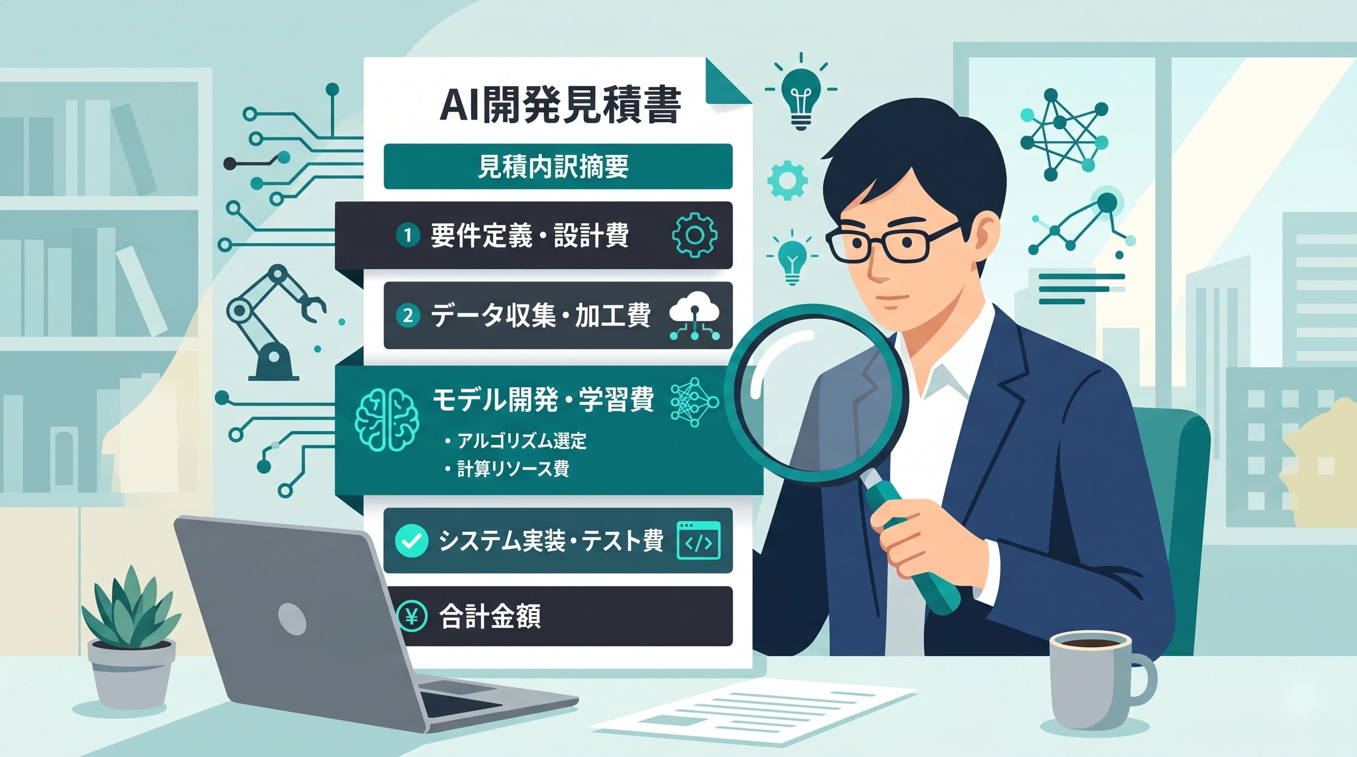 AI開発の依頼相場と見積もりの読み方｜発注前に知っておきたい費用構造