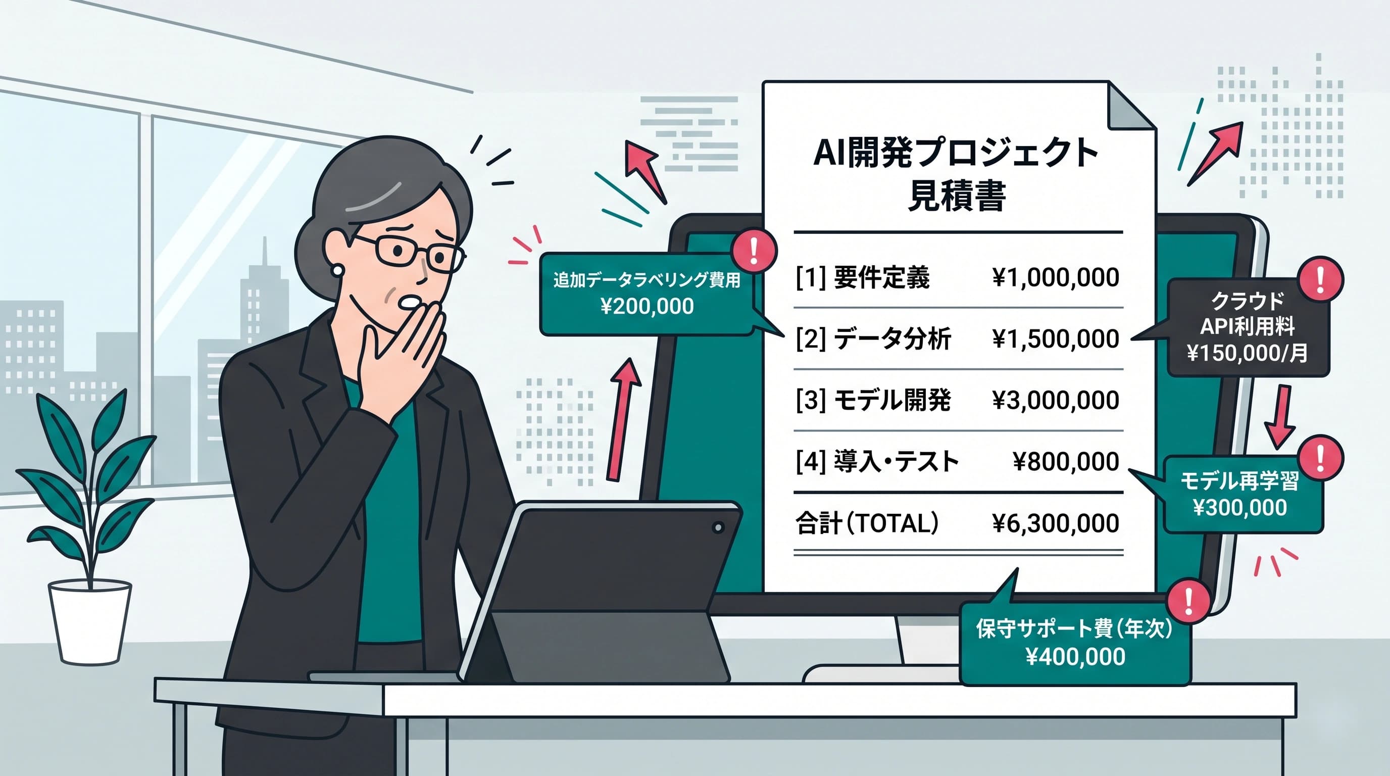 AI開発の見積もりで「追加費用」が発生しやすいポイントと回避策