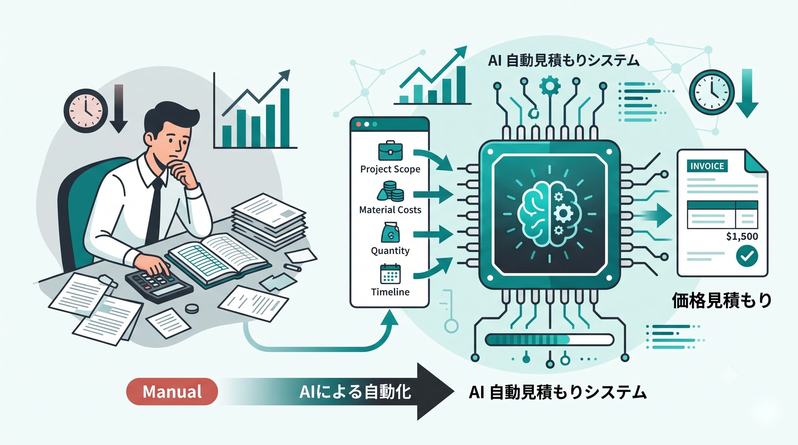 AI見積もり自動化とは？仕組みとメリット・デメリットをわかりやすく解説