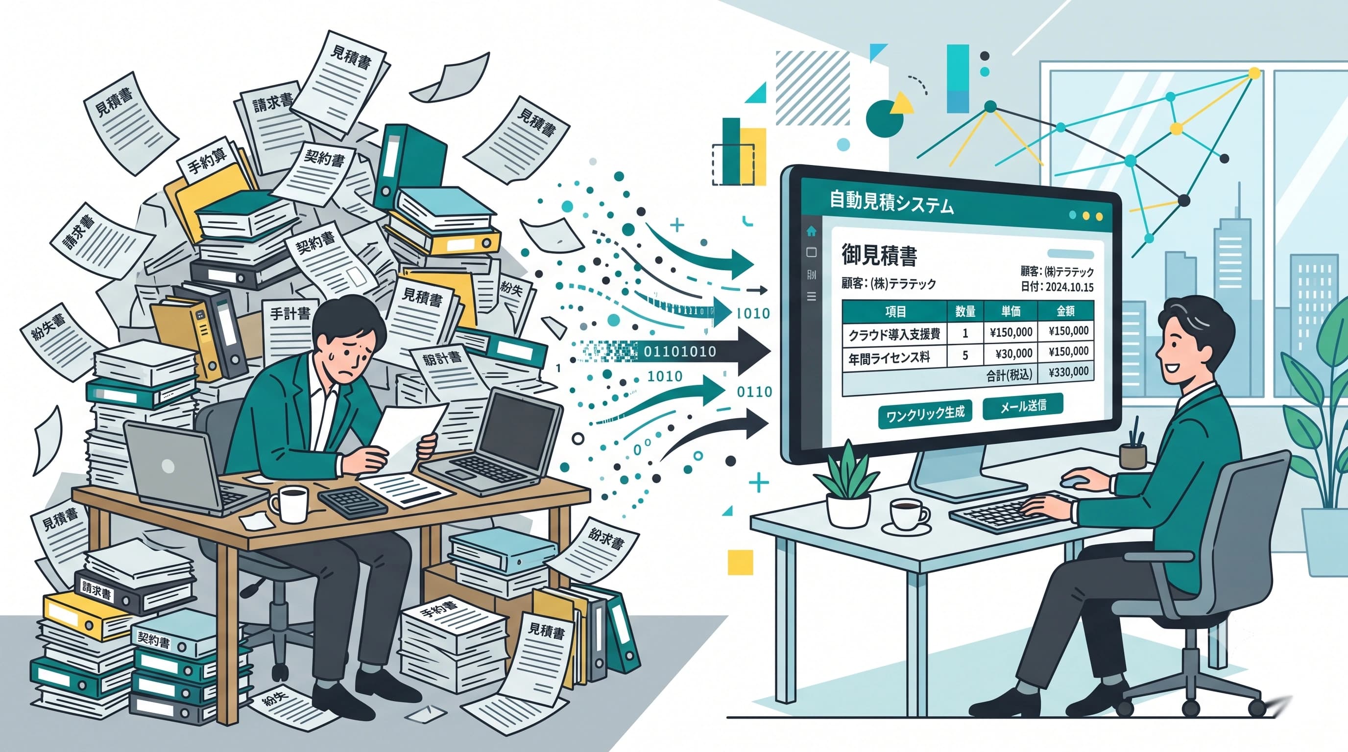手作業の見積もりをAIで自動化｜中小企業の業務効率化事例