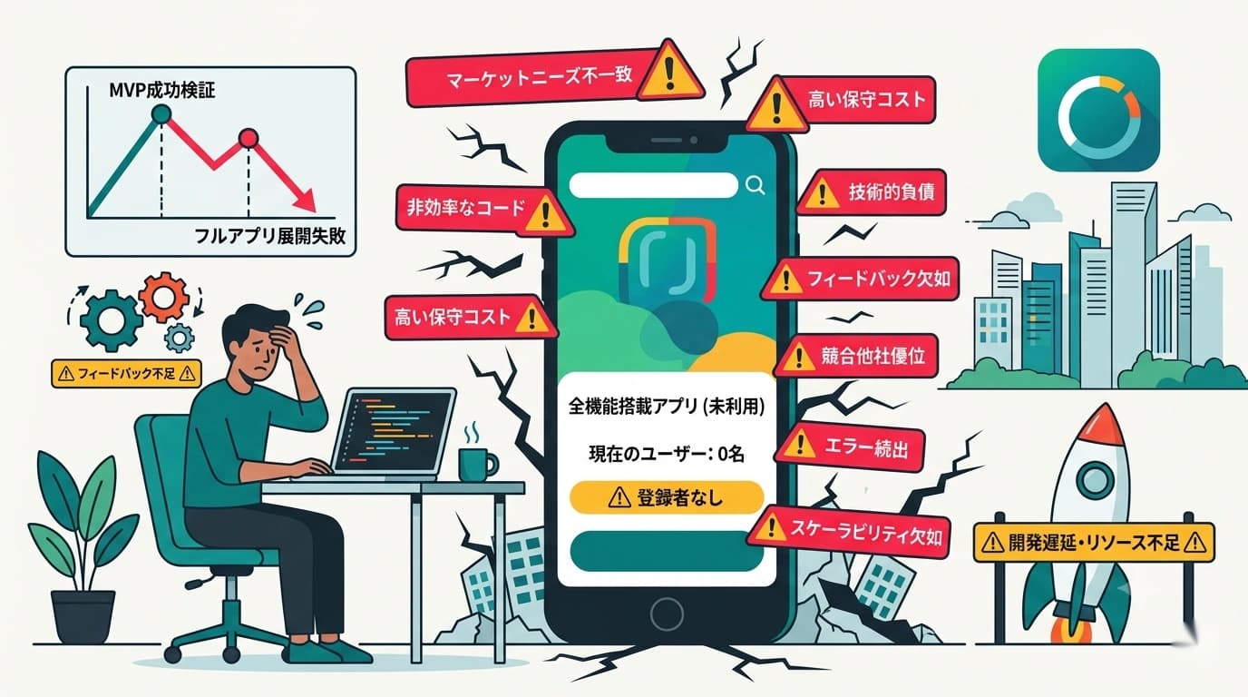 アプリ開発が失敗する10の理由｜リリース前に潰すべき落とし穴