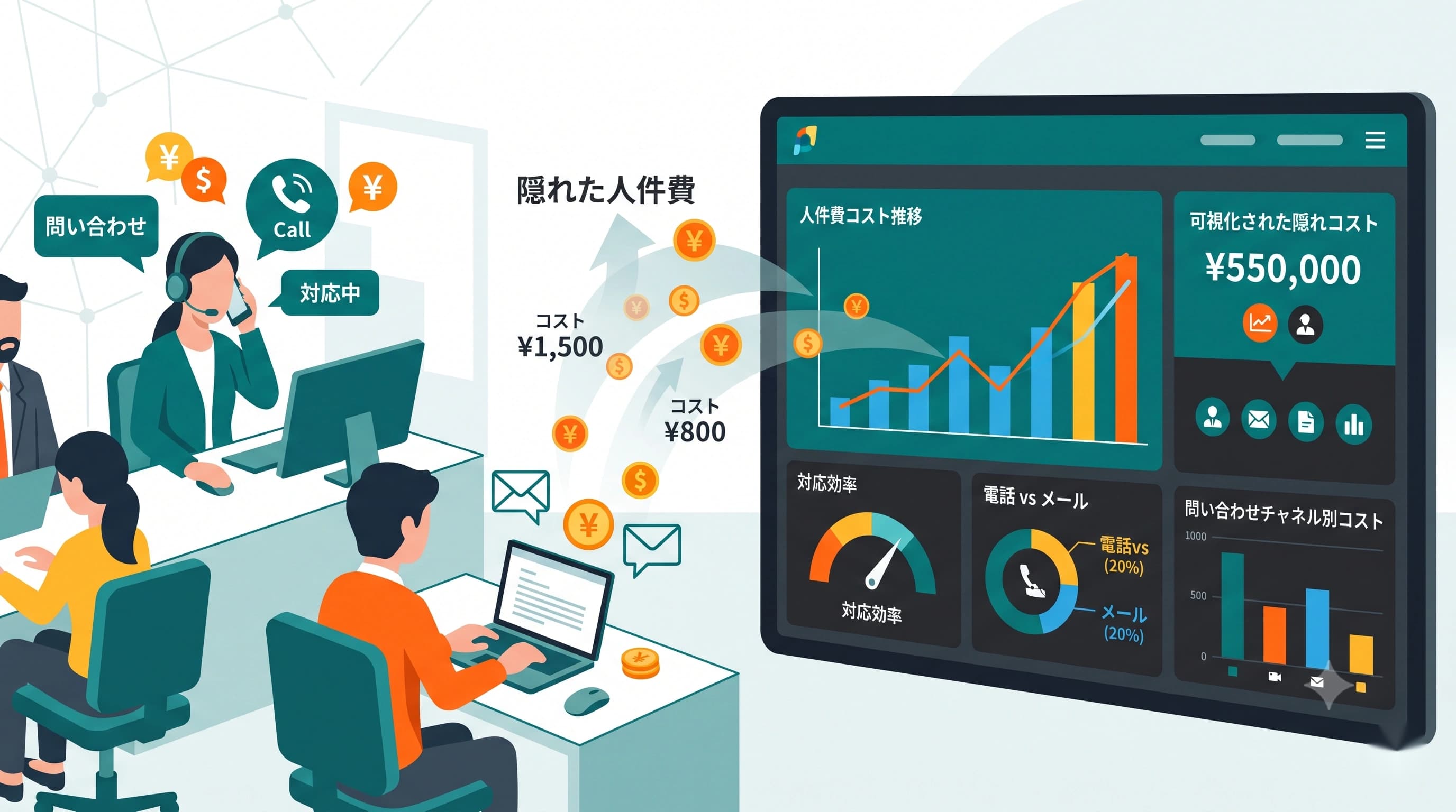 問い合わせ対応の人件費を可視化｜チャットボット導入の判断基準