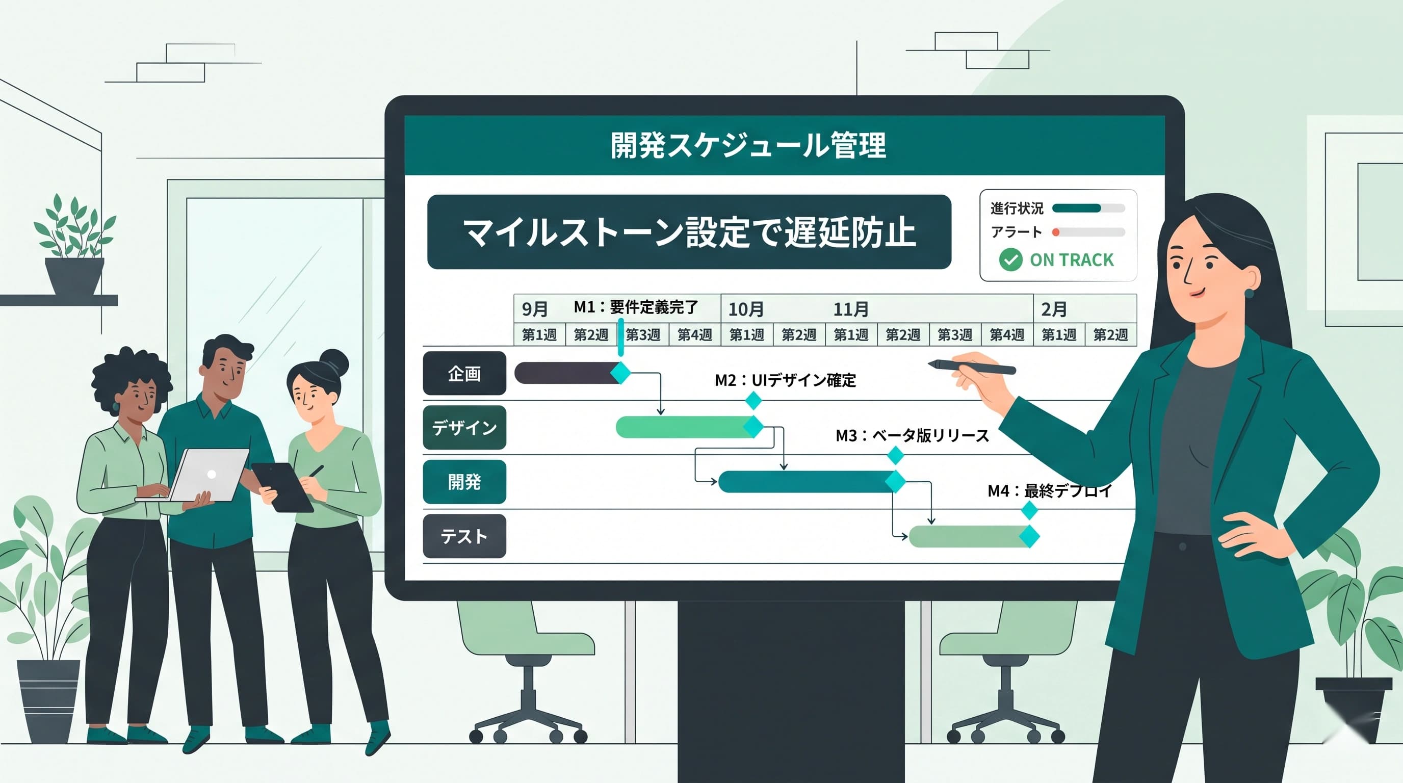 納期遅延を防ぐ工程管理｜システム開発のスケジュールの組み方