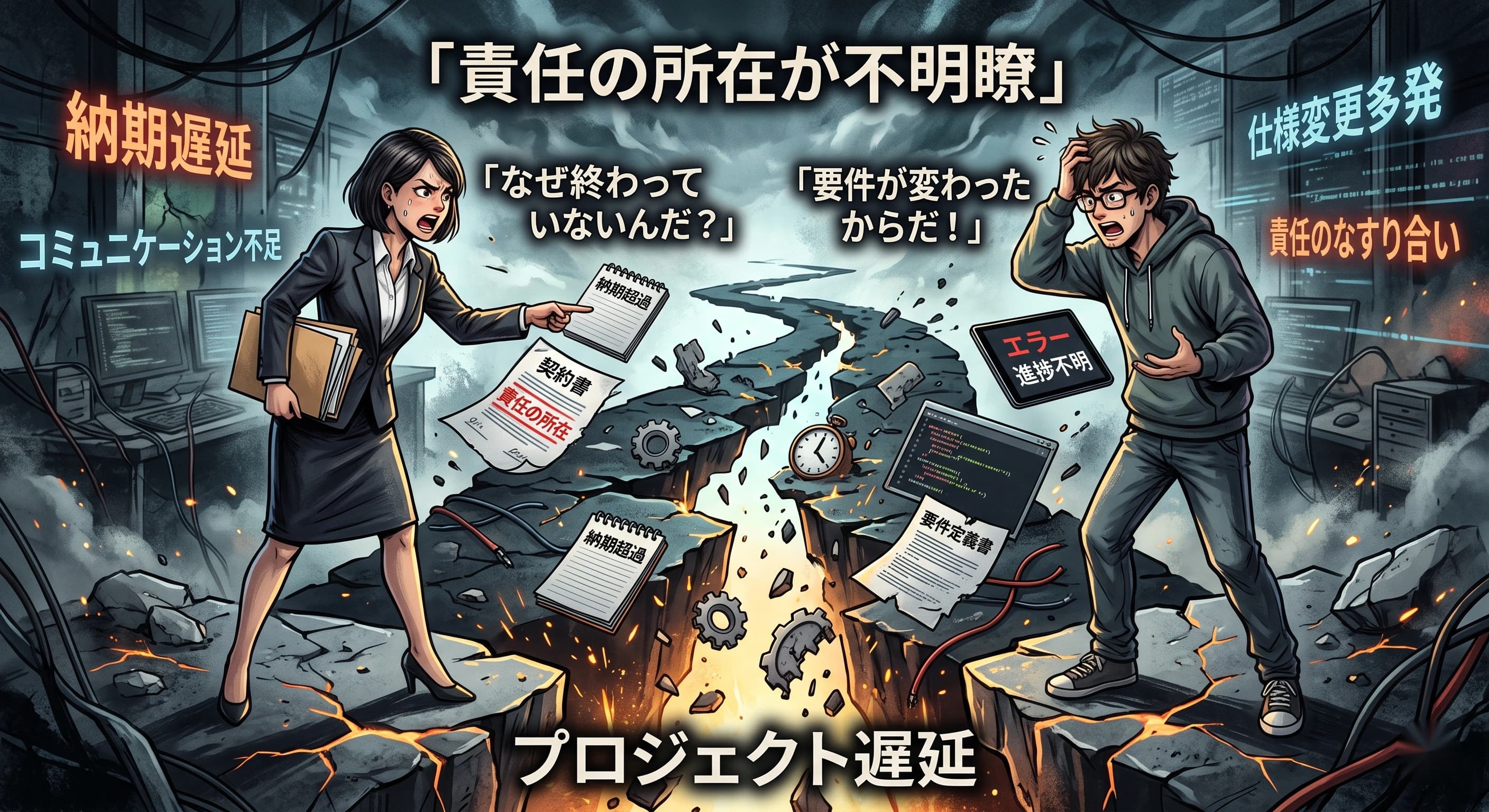 納期トラブルが起きた時の責任の所在｜契約と工程の観点から整理する