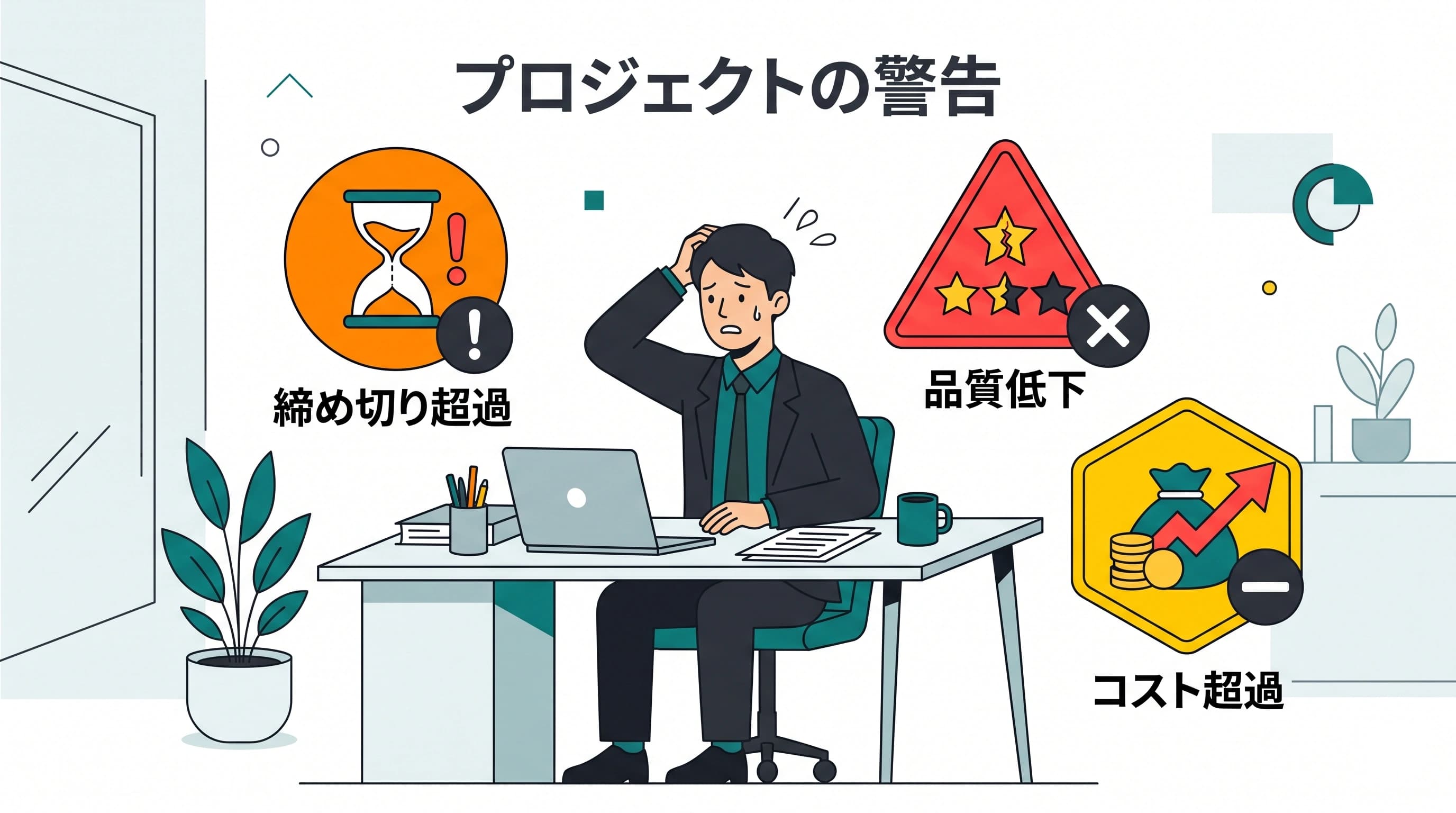 システム開発のトラブル事例と教訓｜納期・品質・コストの三重苦を防ぐ
